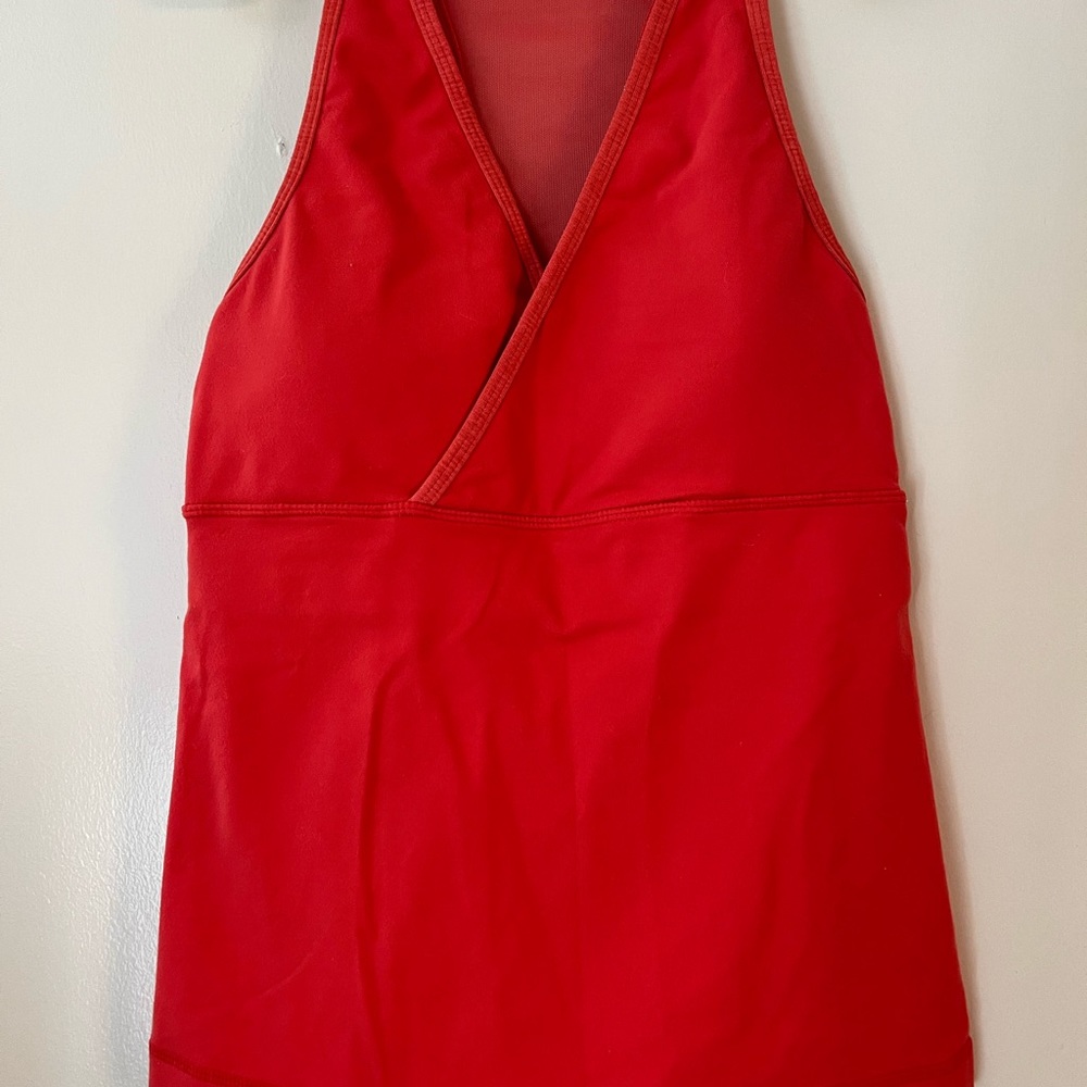 LULULEMON Deep V Mesh Racerback Tank Top